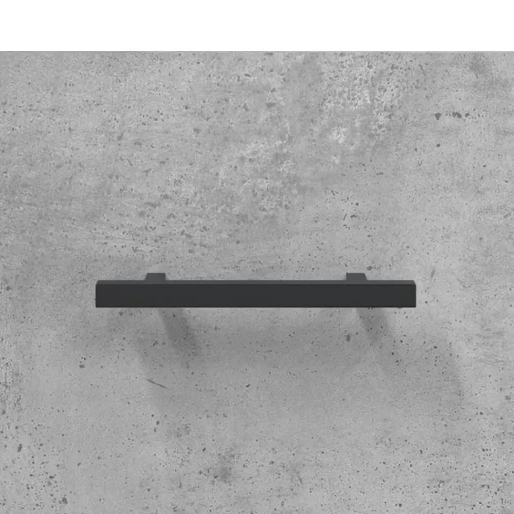 vidaXL Mesas-Mesita de noche madera de ingeniería gris hormigón 40x40x66 cm