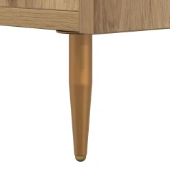 vidaXL Mesita de Noche Marrón 40 x 35 x 47,5 cm Madera de ingeniería Roble artisan Hot