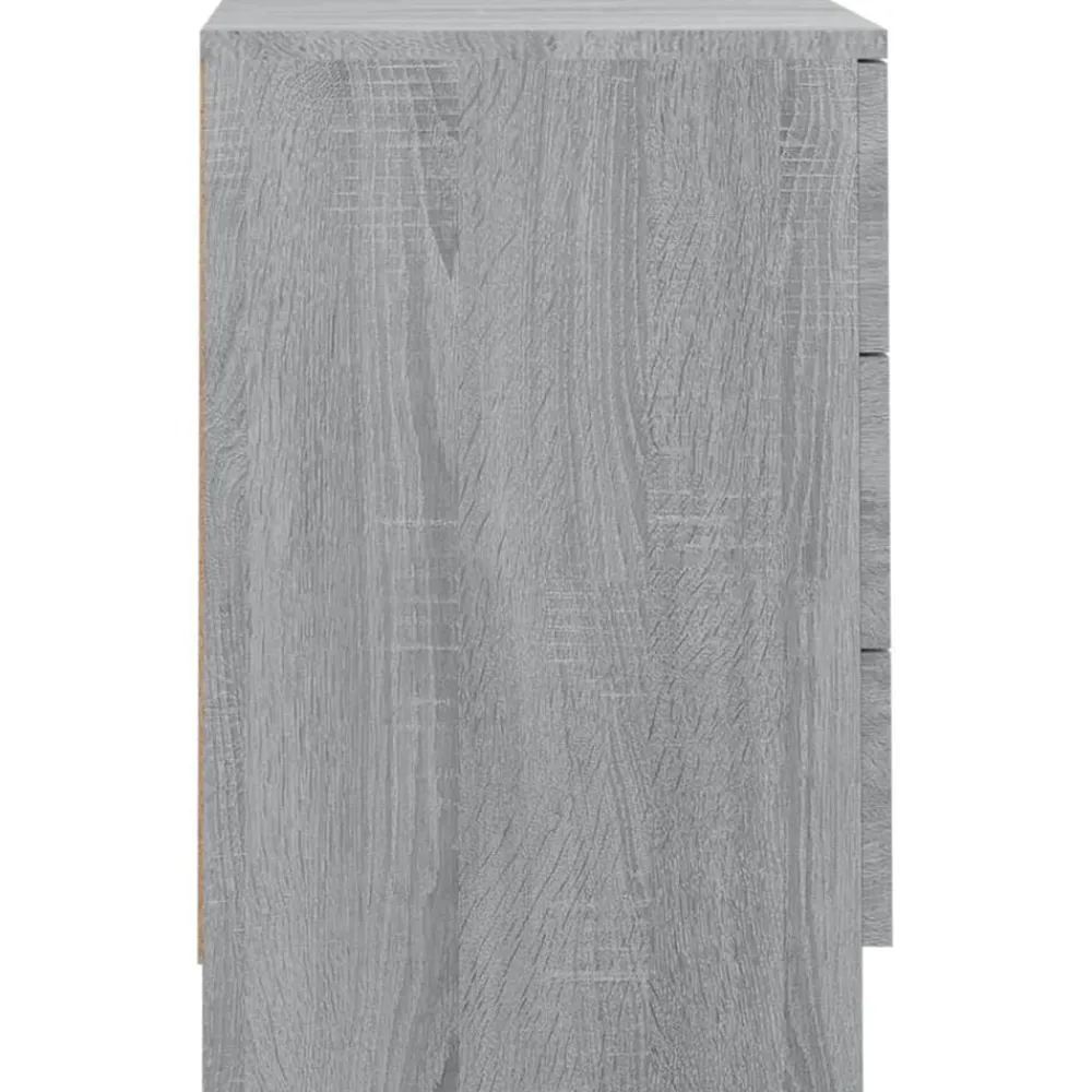 vidaXL Mesita de noche madera contrachapada 38x35x56 cm Gris sonoma Online