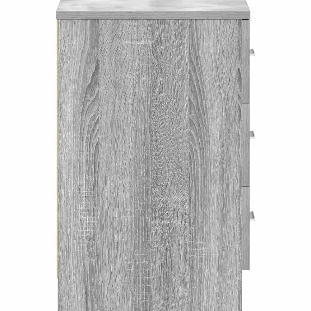 vidaXL Mesita de noche madera contrachapada 38x35x56 cm Gris sonoma Online
