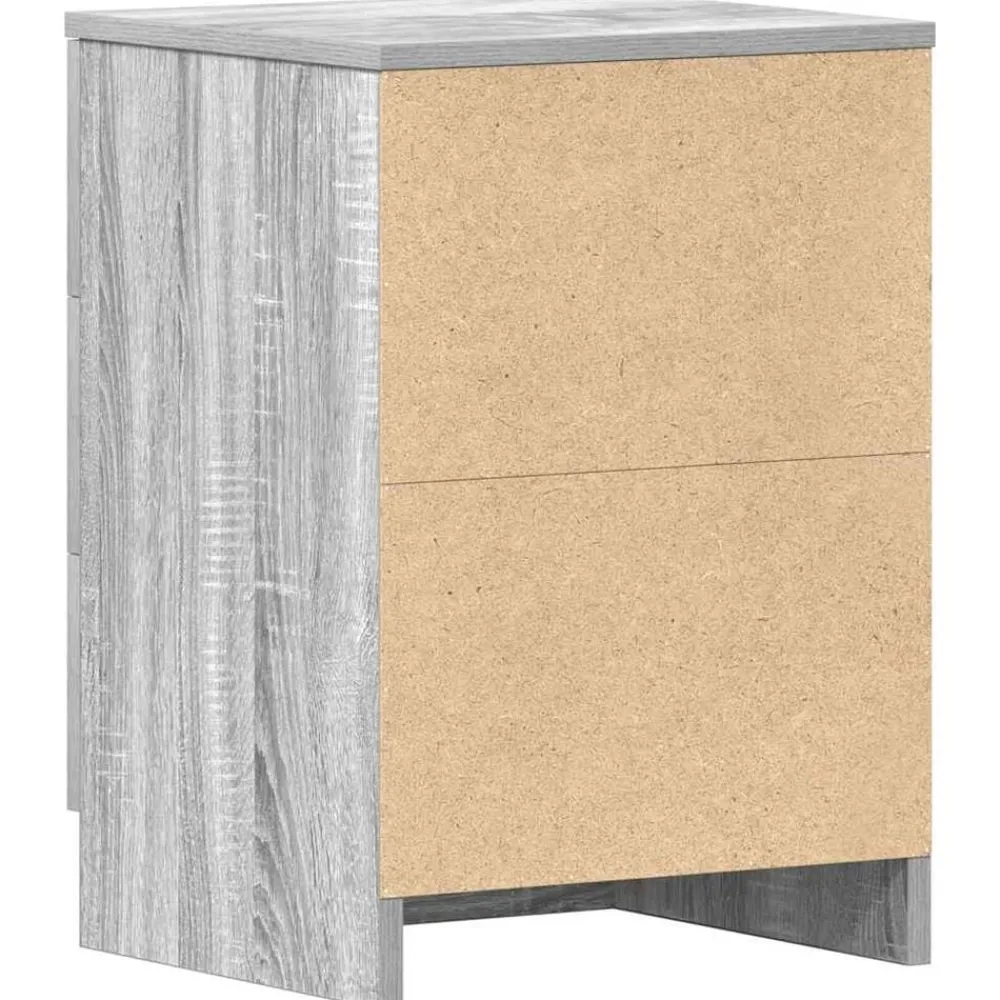 vidaXL Mesita de noche madera contrachapada 38x35x56 cm Gris sonoma Online