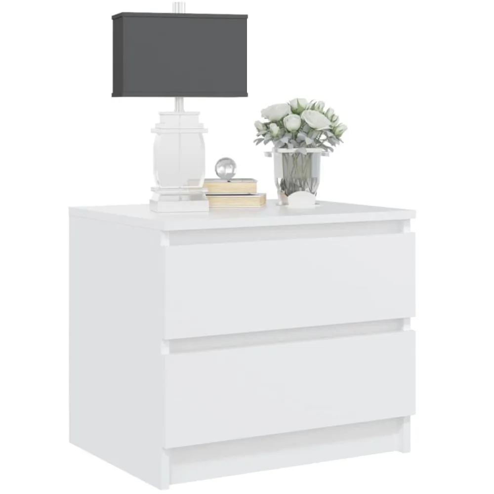 vidaXL Mesas-Mesita de noche madera contrachapada 50x39x43,5 cm