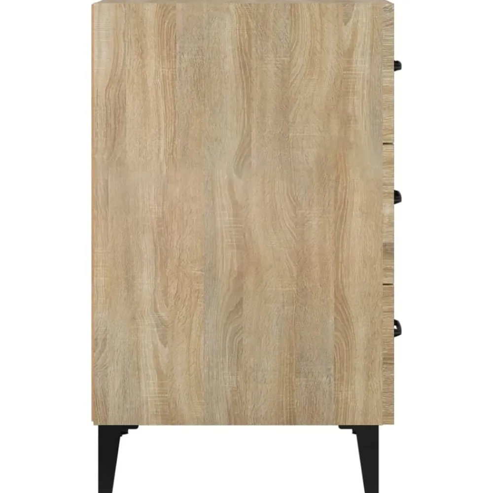 vidaXL Mesita de noche madera de ingeniería 40x40x66 cm Roble Sonoma Clearance