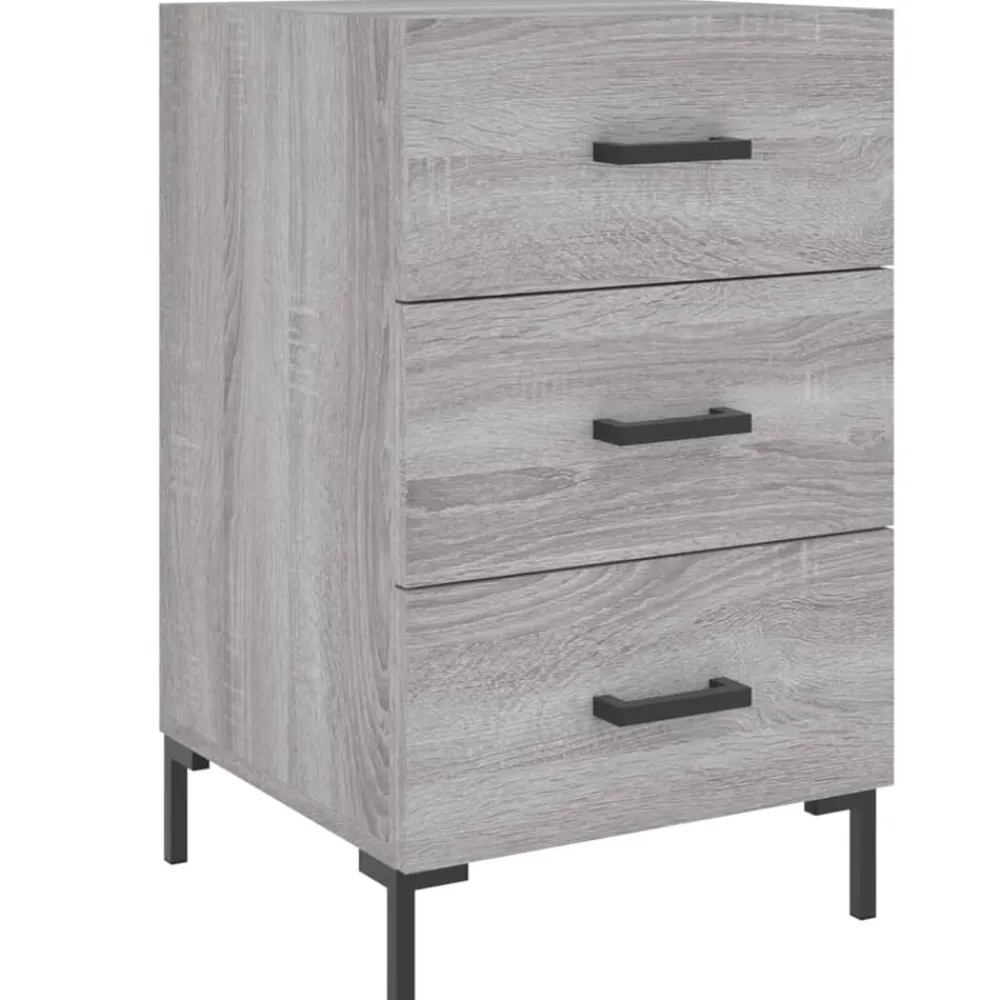 vidaXL Mesas-Mesita de noche madera de ingeniería 40x40x66 cm