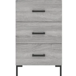 vidaXL Mesas-Mesita de noche madera de ingeniería 40x40x66 cm