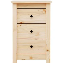 vidaXL Mesas-Mesita de noche madera maciza de pino 40x35x61,5 cm