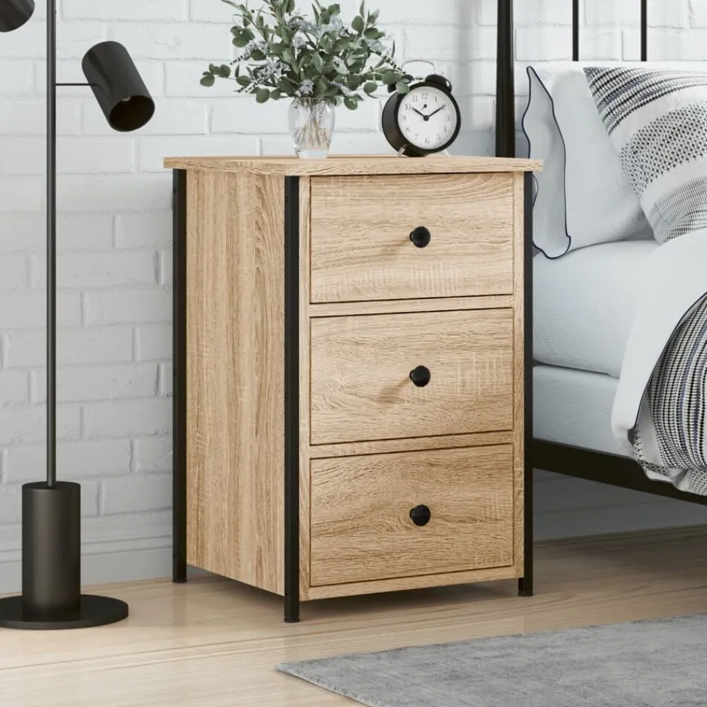 vidaXL Mesita de noche madera de ingeniería 40x36x60 cm Roble Sonoma Clearance