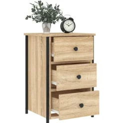 vidaXL Mesita de noche madera de ingeniería 40x36x60 cm Roble Sonoma Clearance