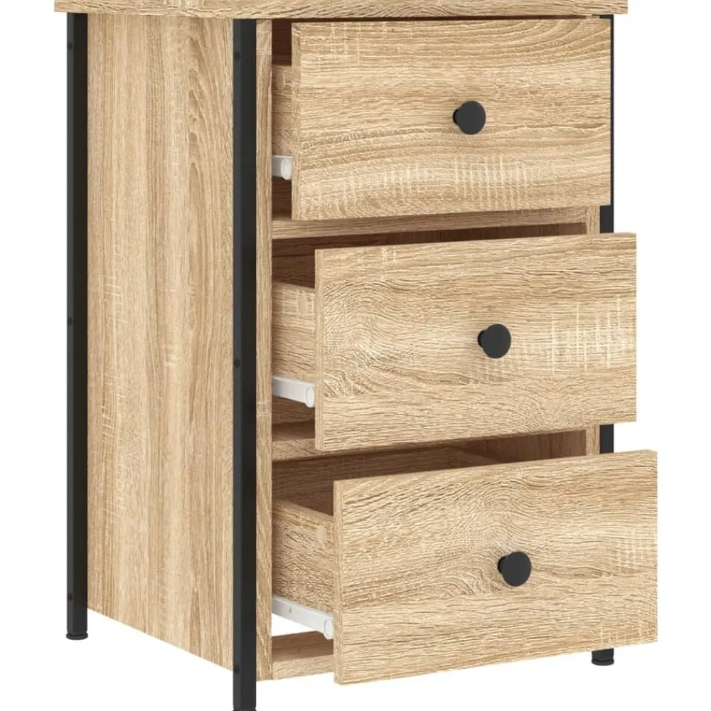 vidaXL Mesita de noche madera de ingeniería 40x36x60 cm Roble Sonoma Clearance