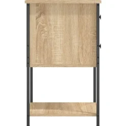 vidaXL Mesita de noche madera de ingeniería 32x42x70 cm Roble Sonoma Online