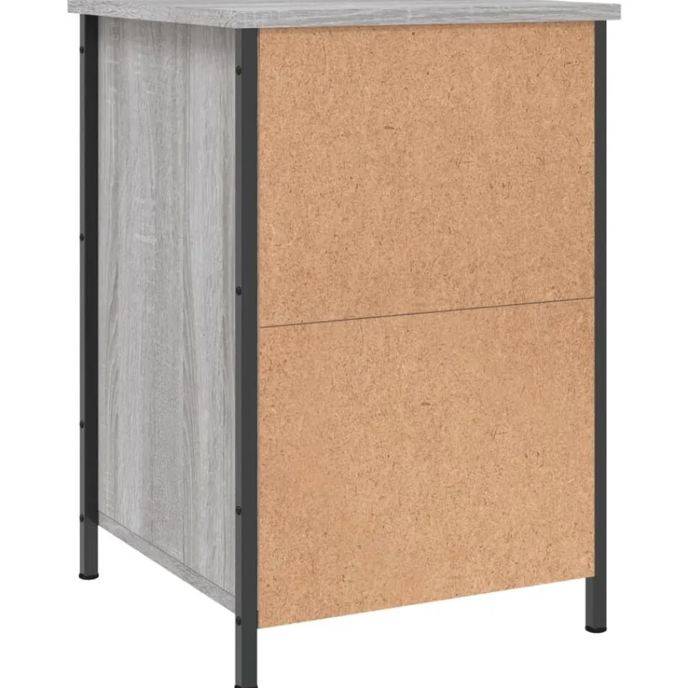 vidaXL Mesita de noche madera contrachapada 40x42x60 cm Gris sonoma Hot