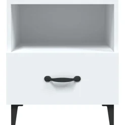 vidaXL Mesas-Mesita de noche madera contrachapada