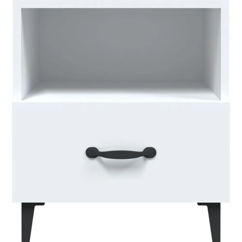 vidaXL Mesas-Mesita de noche madera contrachapada