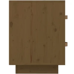 vidaXL Mesas-Mesita de noche madera maciza de pino marrón miel 40x34x45 cm
