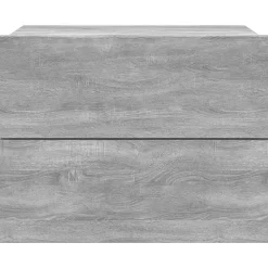 vidaXL Mesita de noche madera contrachapada 40x30x30 cm Gris sonoma Discount