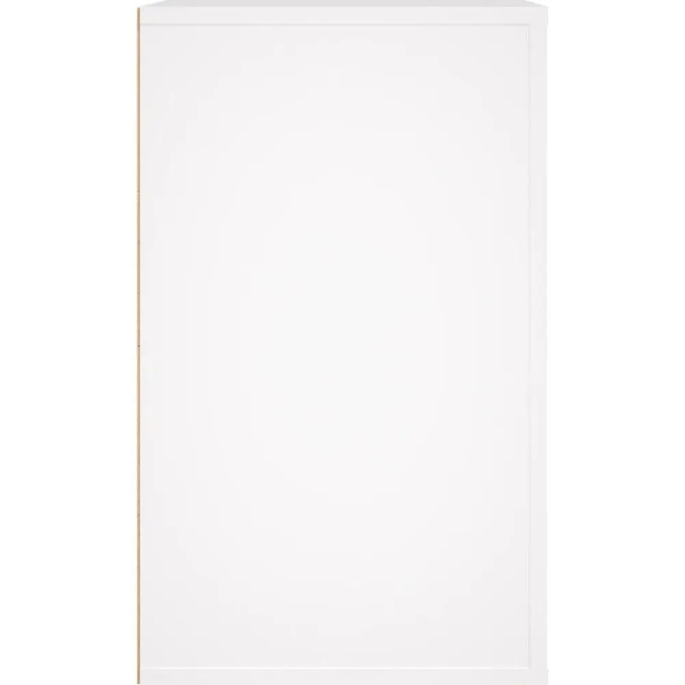 vidaXL Mesita de noche madera contrachapada 50x36x60 cm Blanco Discount