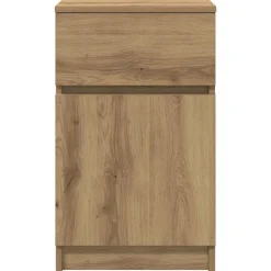 vidaXL Mesita de noche madera de ingeniería roble artisian 39x35x65 cm Roble artisan New