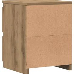 vidaXL Mesita de noche madera de ingeniería 30x30x40 cm Roble artisan Discount