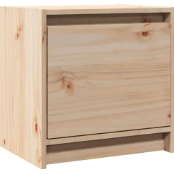 vidaXL Mesita de noche madera maciza de pino 40x30,5x40 cm Natural Online