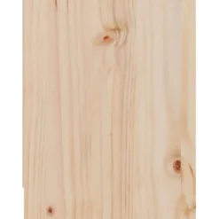 vidaXL Mesita de noche madera maciza de pino 40x30,5x40 cm Natural Online