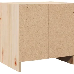 vidaXL Mesita de noche madera maciza de pino 40x30,5x40 cm Natural Online