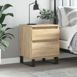 vidaXL Mesita de noche madera de ingeniería 40x35x50 cm Roble Sonoma Best