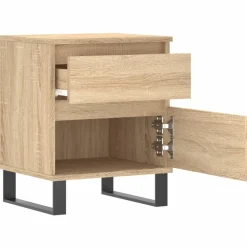 vidaXL Mesita de noche madera de ingeniería 40x35x50 cm Roble Sonoma Best