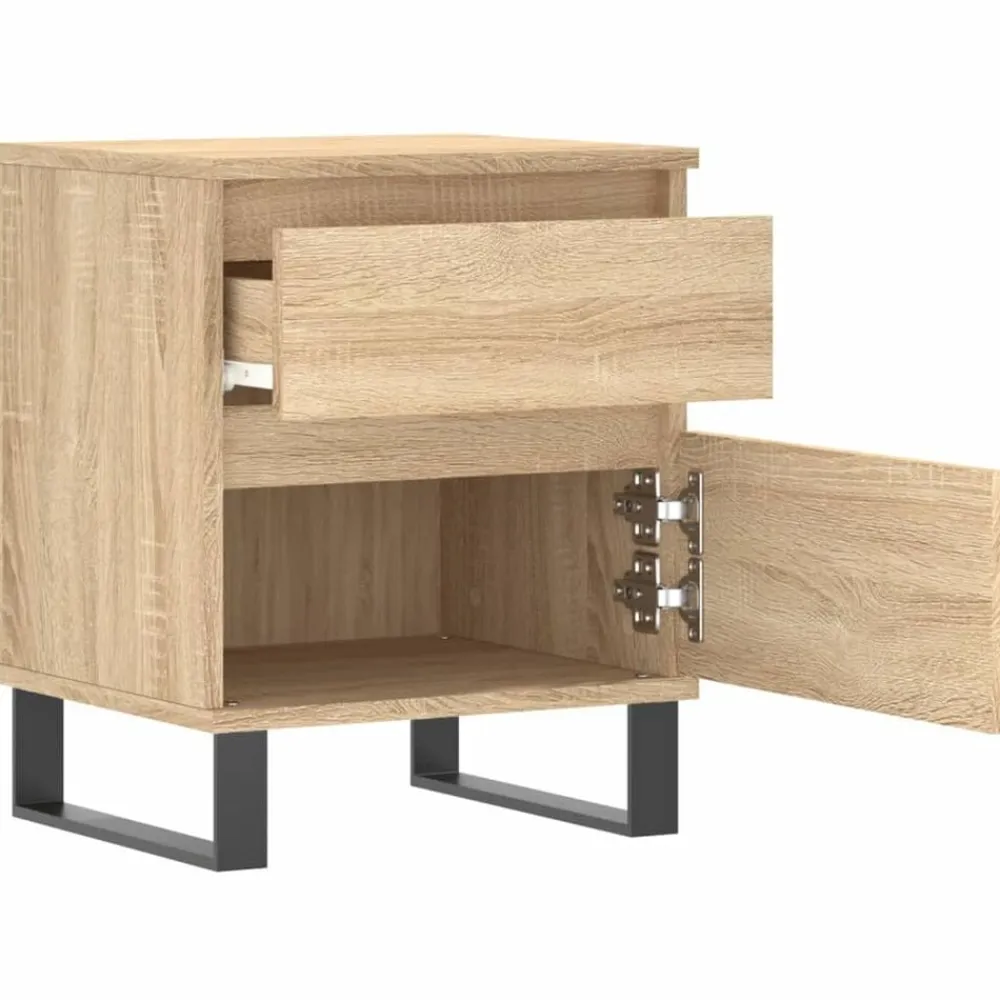 vidaXL Mesita de noche madera de ingeniería 40x35x50 cm Roble Sonoma Best