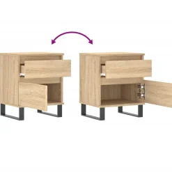 vidaXL Mesita de noche madera de ingeniería 40x35x50 cm Roble Sonoma Best