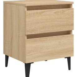 vidaXL Mesas-Mesita de noche madera contrachapada 40x35x50 cm