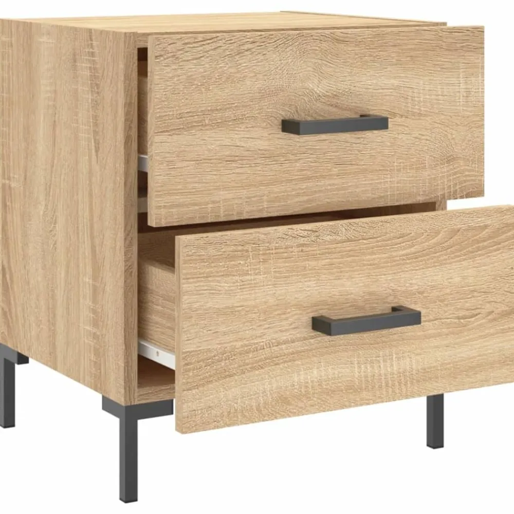 vidaXL Mesita de noche madera de ingeniería 40x35x47,5 cm Roble Sonoma Outlet
