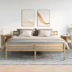 vidaXL Mesas-Mesita noche 2 uds madera ingeniería 46,5x29x61cm