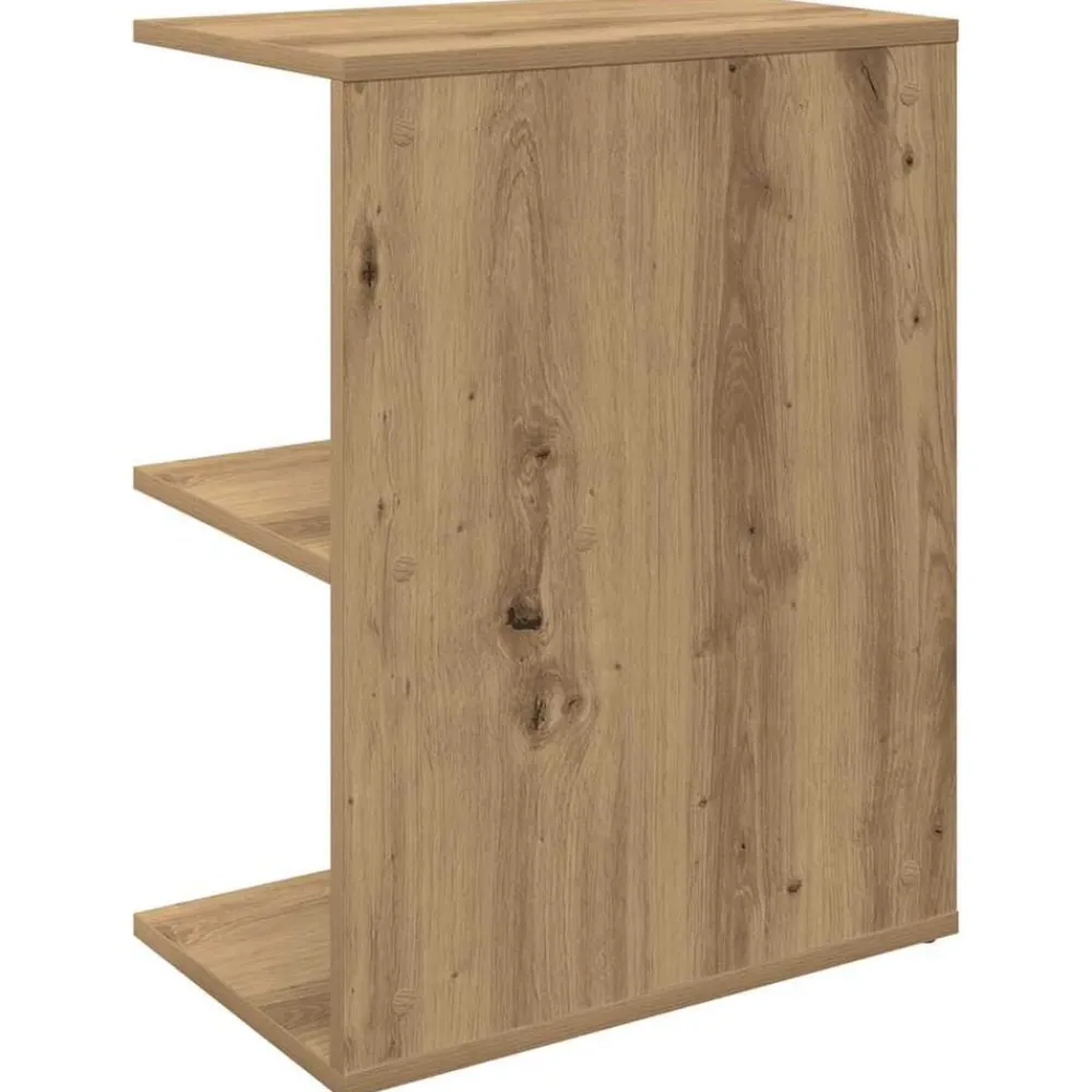 vidaXL Mesas-Mesita noche 2 uds madera ingeniería 46,5x29x61cm