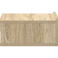 vidaXL Mesita noche flotantes contrachapada color roble 40x30x15 cm Roble Sonoma Hot