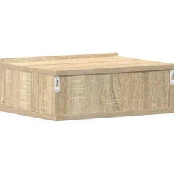 vidaXL Mesita noche flotantes contrachapada color roble 40x30x15 cm Roble Sonoma Hot