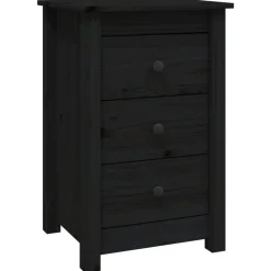vidaXL Mesas-Mesitas de noche 2 uds madera maciza de pino 40x35x61,5cm