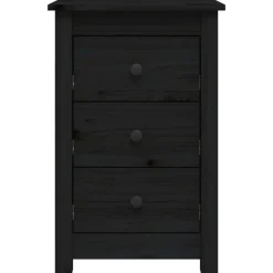 vidaXL Mesas-Mesitas de noche 2 uds madera maciza de pino 40x35x61,5cm