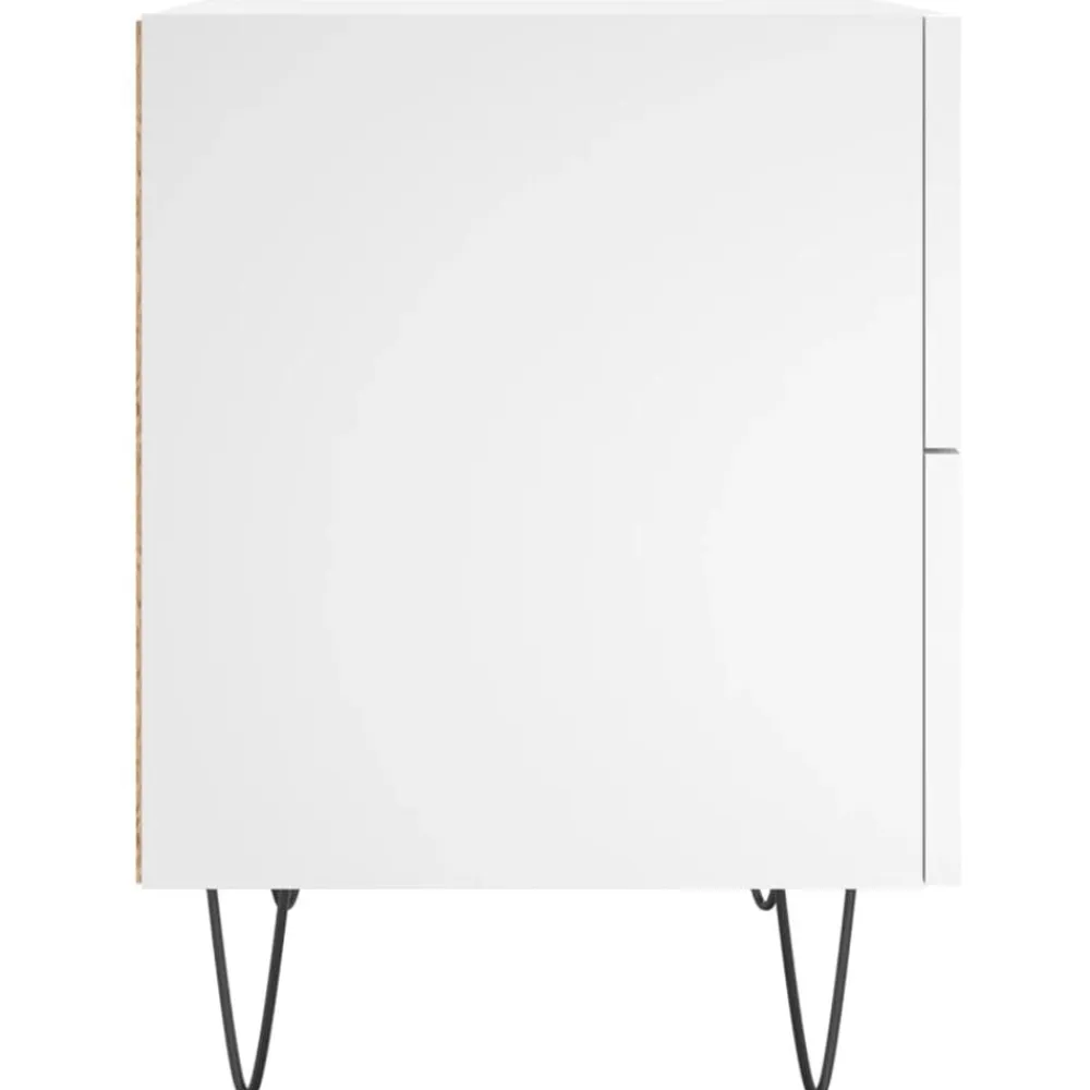 vidaXL Mesitas de noche 2 uds madera ingeniería 40x35x47,5 cm Blanco Online