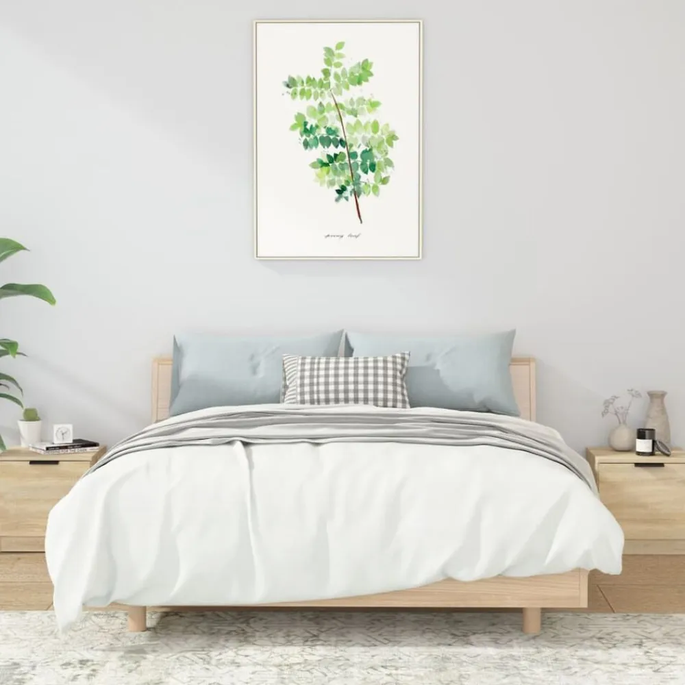 vidaXL Mesitas de noche 2 unidades color 40x39x40 cm Roble Sonoma Outlet