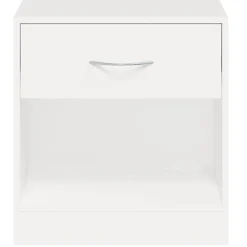vidaXL Mesitas de noche con cajón 2 unidades blancas Blanco Best