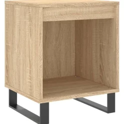 vidaXL Mesas-Mesitas noche 2 uds madera ingeniería 40x35x50 cm