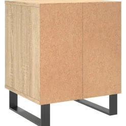 vidaXL Mesas-Mesitas noche 2 uds madera ingeniería 40x35x50 cm