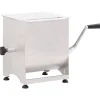 vidaXL Mezcladora de carne con caja engranajes acero inox. plateado Discount