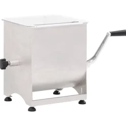 vidaXL Mezcladora de carne con caja engranajes acero inox. plateado Discount