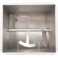 vidaXL Mezcladora de carne con caja engranajes acero inox. plateado Discount