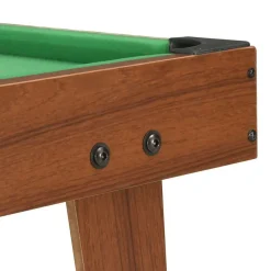 vidaXL Mini mesa de billar marrón y verde 92x52x19 cm Marrón y verde