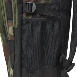 vidaXL Mochila de colegio 40 L negra y Camuflaje Best