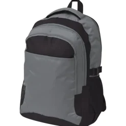 vidaXL Maletas Y Bolsos De Viaje-Mochila de colegio 40 L negra y