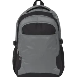 vidaXL Maletas Y Bolsos De Viaje-Mochila de colegio 40 L negra y