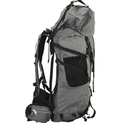 vidaXL Mochila de senderismo tela oxford 60 l Gris